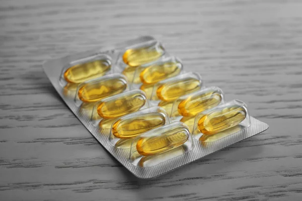 Fish oil capsules — Stock Photo, Image