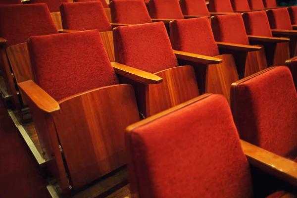 Rader med stolar i konferenslokal — Stockfoto