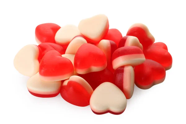 Tasty heart-shaped jelly candies Stock Picture