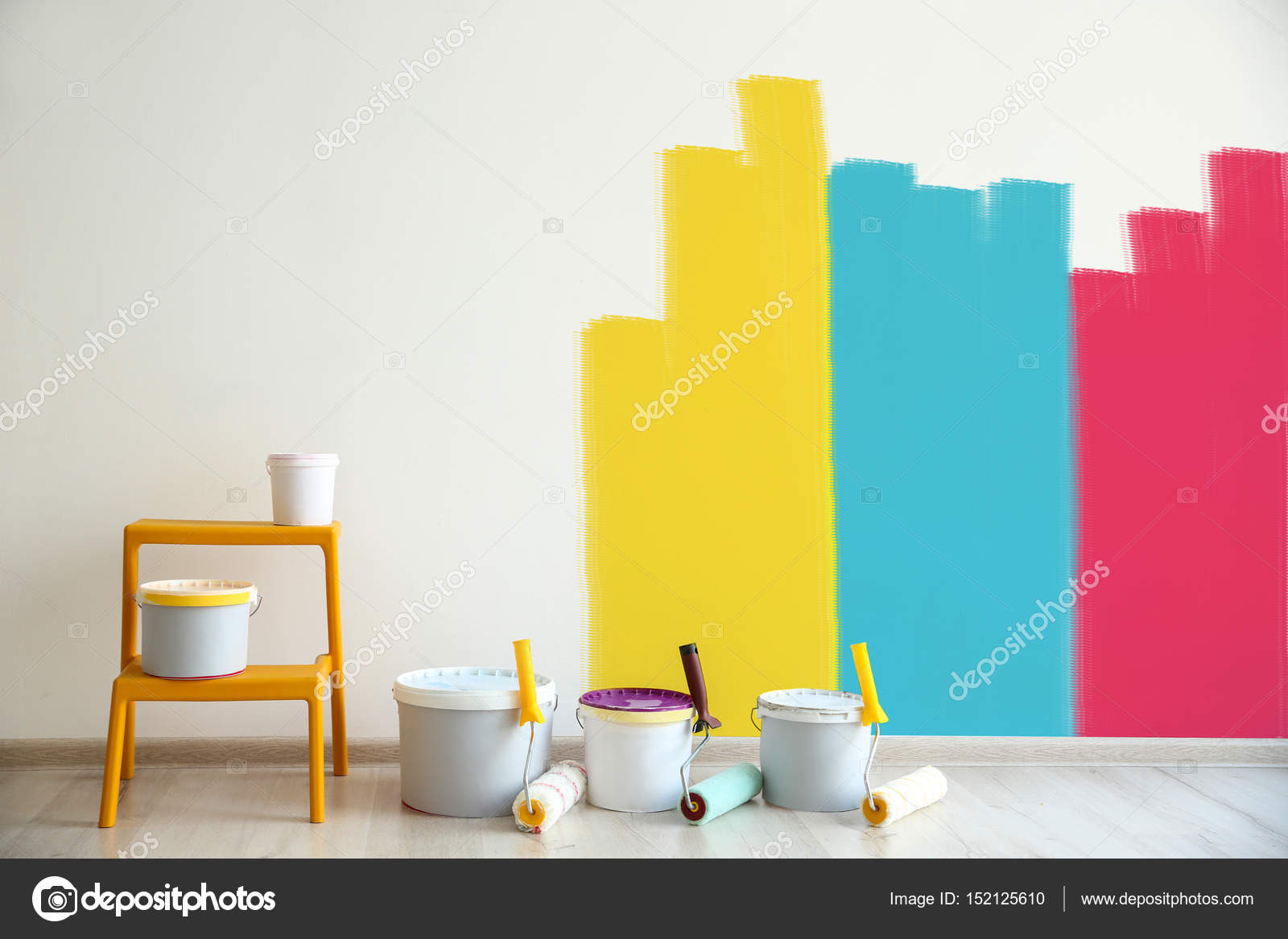 Tools For Painting Wall Stock Photo Belchonock 152125610