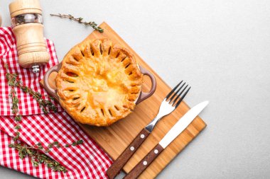 lezzetli tavuk pot pasta 