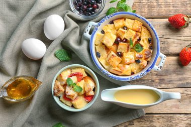 lezzetli ekmek pudingi