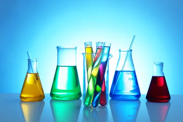 Test tubes and flasks — Stock Photo, Image