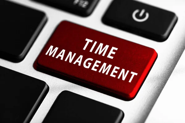 Bouton TIME MANAGEMENT sur le clavier — Photo