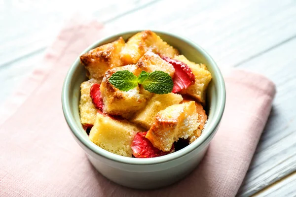 Delicious bread pudding — Stock Photo, Image