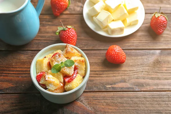 Delicioso budín de pan — Foto de Stock