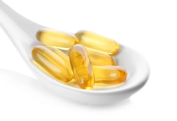 Vissen olie capsules — Stockfoto