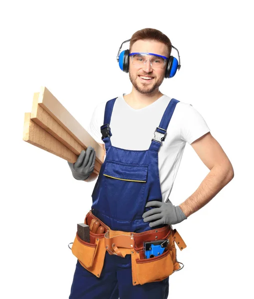 Handsome young carpenter — Stock Photo, Image