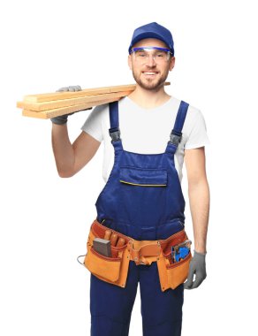 Yakışıklı genç marangoz  