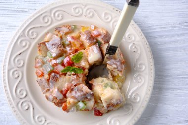 lezzetli ekmek pudingi