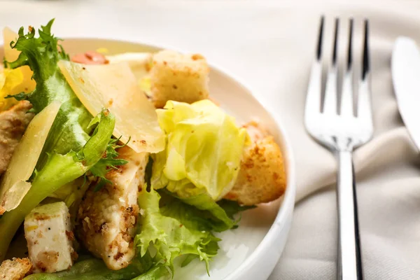 Tavuk salatalı tabak. — Stok fotoğraf