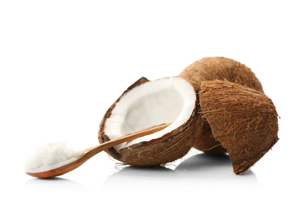 Samenstelling met kokos-boter — Stockfoto