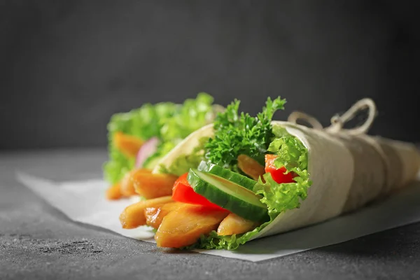 Heerlijke kebab broodjes — Stockfoto