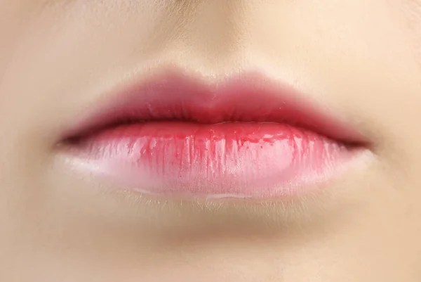 Lips of young woman — Stock Photo, Image