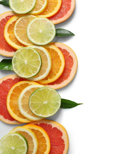 Fresh slices of citrus fruits — Stock Photo, Image