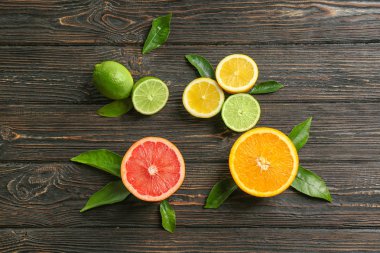 Tropikal meyve güzel kompozisyon 