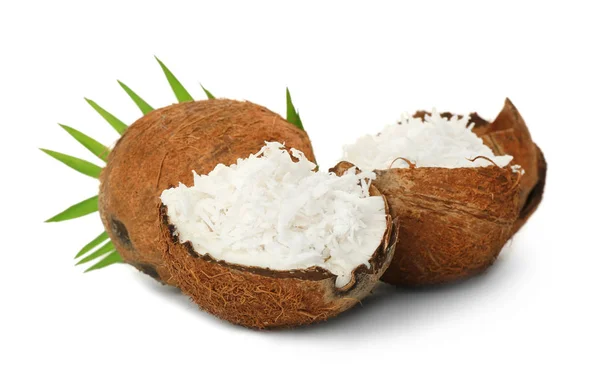 Grated coconut in shell — Stock Photo, Image