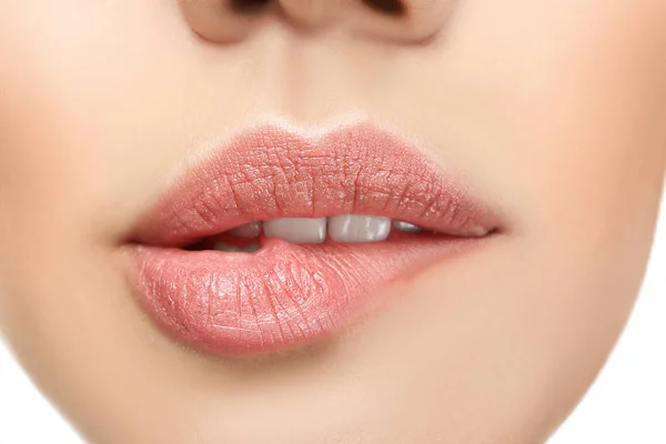 Lips of young woman — Stock Photo, Image