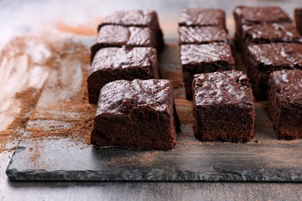 Läckra choklad brownie — Stockfoto