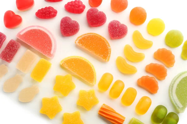 Kleurrijke gelei snoepjes — Stockfoto