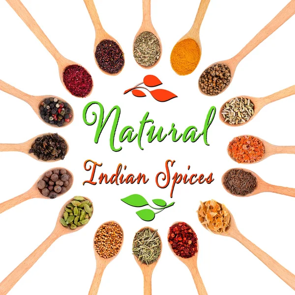 Natural Indian spices — Stock Photo, Image