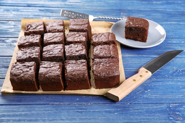 Délicieux gâteau au chocolat — Photo