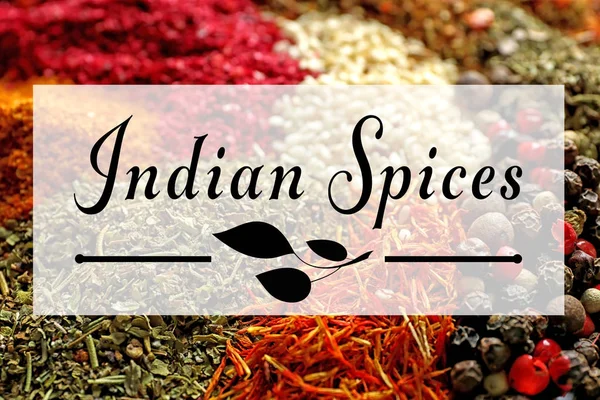 Natural Indian spices — Stock Photo, Image