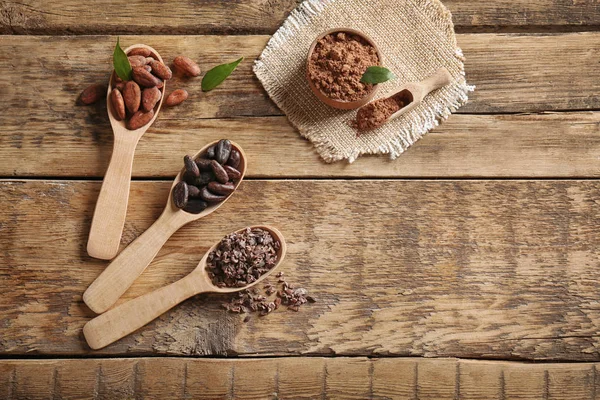 Granos de cacao aromáticos — Foto de Stock