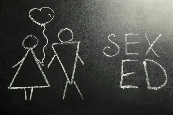 Blackboard with text SEX — Stock Photo, Image