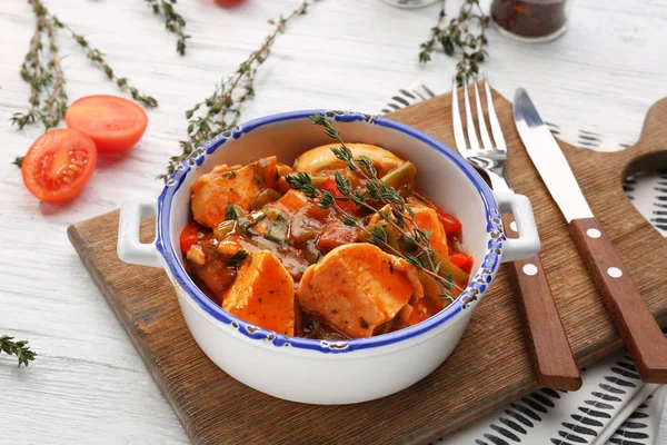 Läckra kyckling cacciatore — Stockfoto