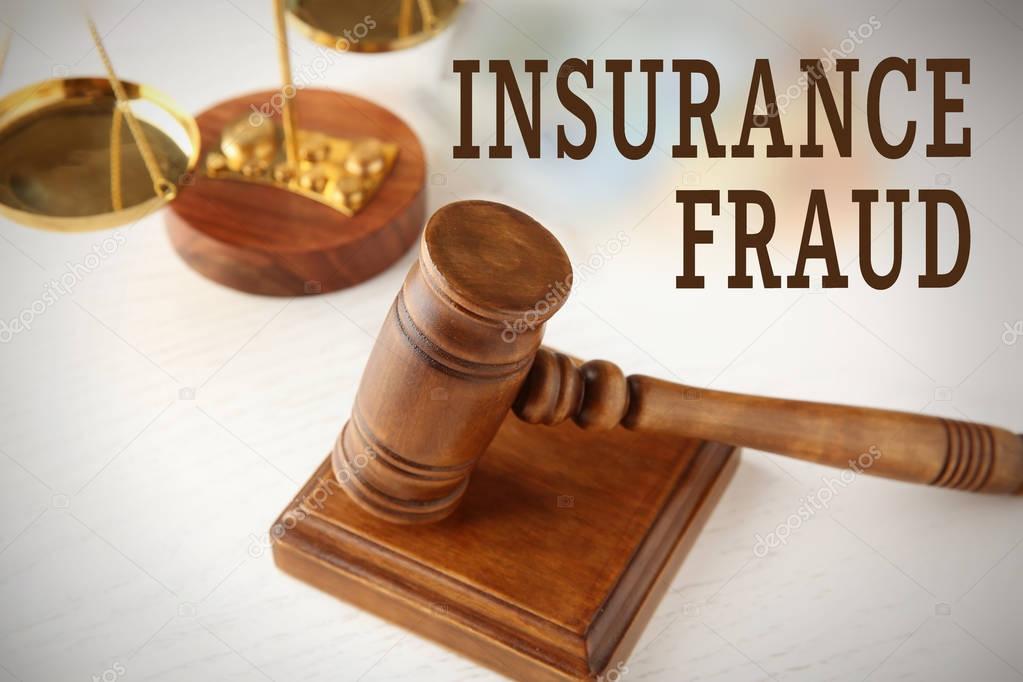 Insurance fraud concept