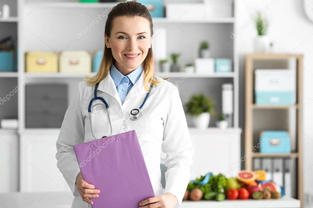 Young female nutritionist