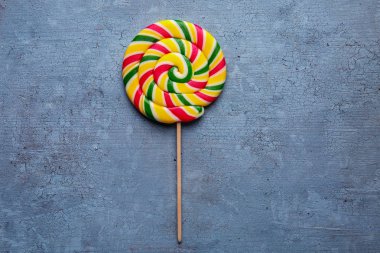 Lezzetli renkli lolipop  