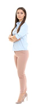 Genç güzel kadın.  