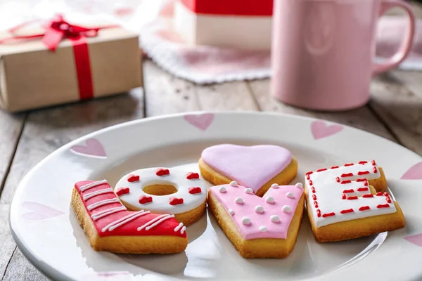 Biscoitos para dia dos namorados — Fotografia de Stock