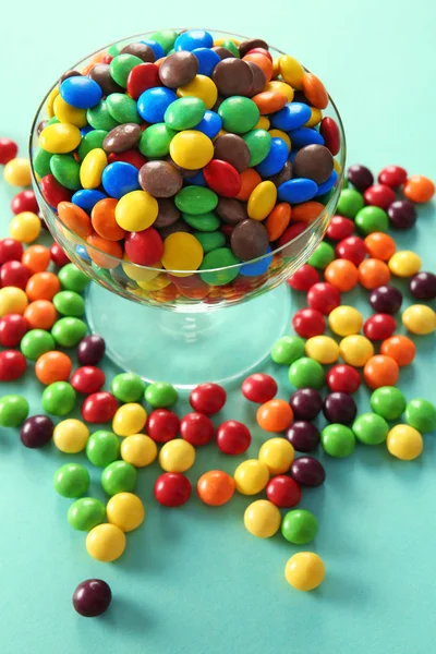 Colorful candies in bowl — Stock Photo, Image