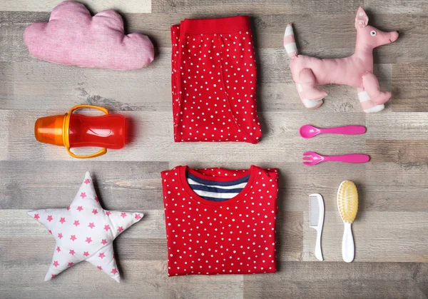 Babykleding en accessoires — Stockfoto