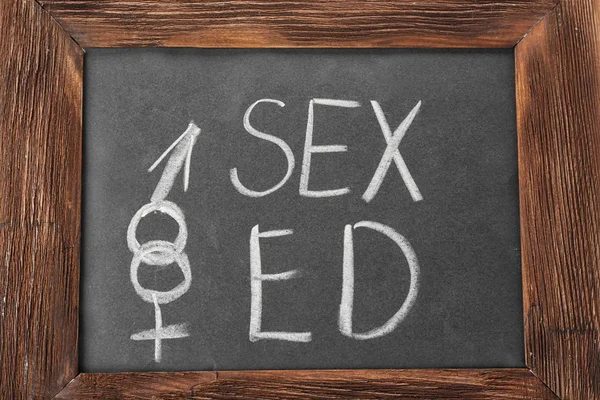 Доска с текстом SEX — стоковое фото
