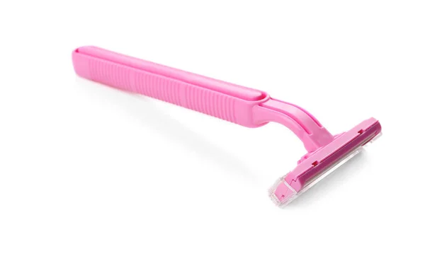 Safety razor on white — Stock Photo, Image