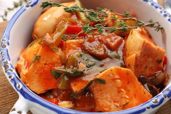 Läckra kyckling cacciatore — Stockfoto