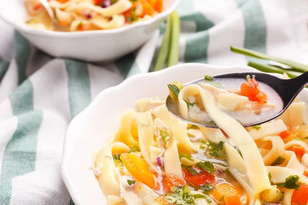 Chicken noodle soup — Stock Photo, Image