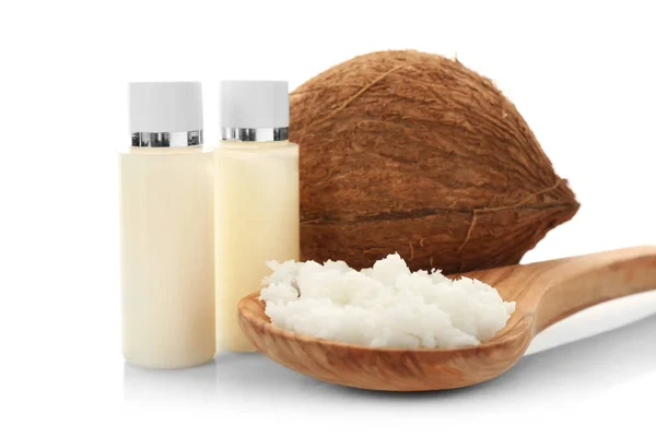 Composition with coconut butter — Stock Photo, Image