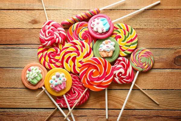 Composition with tasty lollipops — Stock Photo, Image