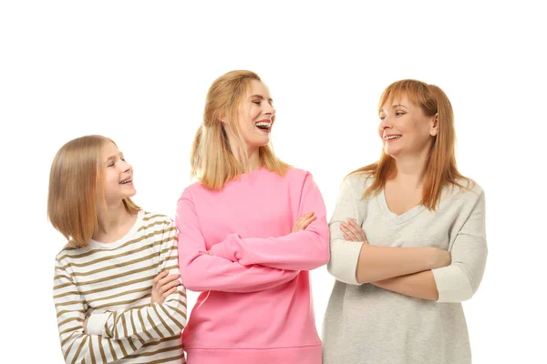 Giovane donna con madre e figlia — Foto Stock