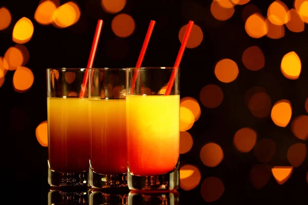 Coquetéis de Tequila sunrise — Fotografia de Stock