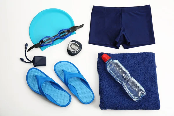 Juego de natación y accesorios — Foto de Stock