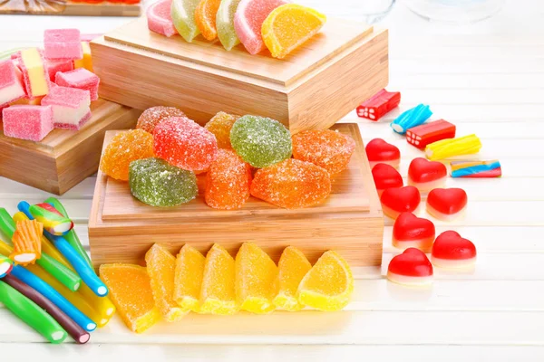 Leckere Gelee-Bonbons — Stockfoto