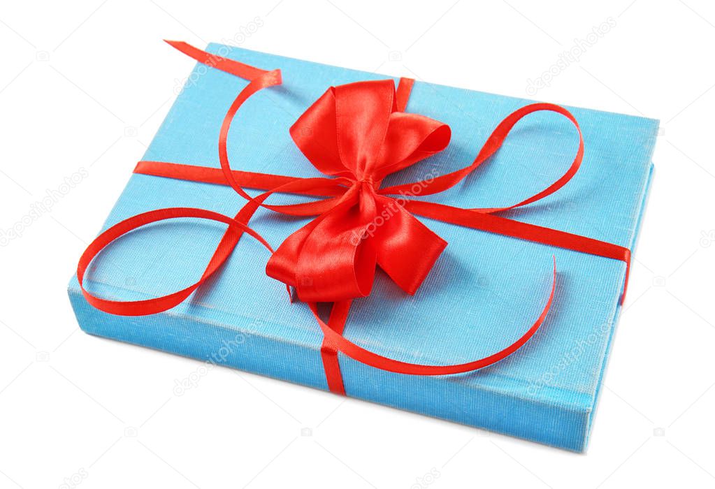 Book with ribbon as gift 