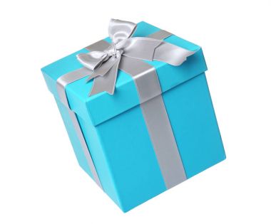 Güzel turkuaz hediye kutusu