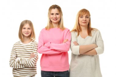 Anne ve kızı olan kadın 